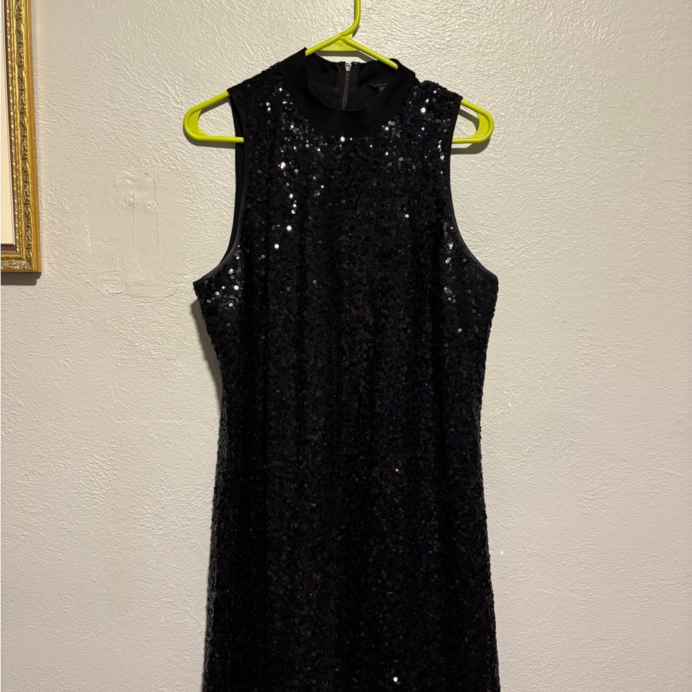 Guess Black Sequin Mini Dress